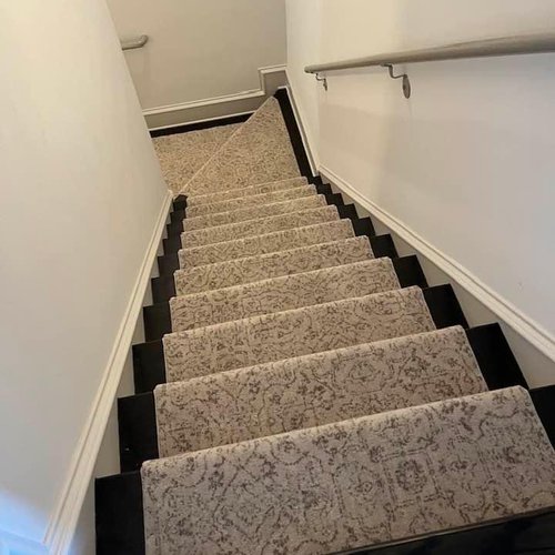 Carpeted Stairs by Bridgeport Carpet, Hardwood and Tile