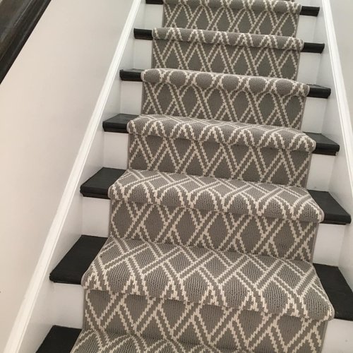 Carpeting on stairs by Bridgeport Carpet, Hardwood and Tile in GA