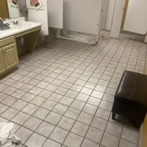 Commercial Bathroom Remodel before in Alpharetta, GA