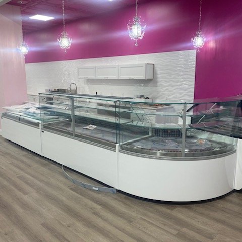 Lemacaron remodeling with display cases in Alpharetta, GA