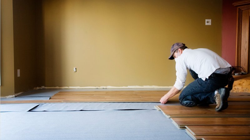 Flooring installer at Bridgeport Carpets in Alpharetta, GA