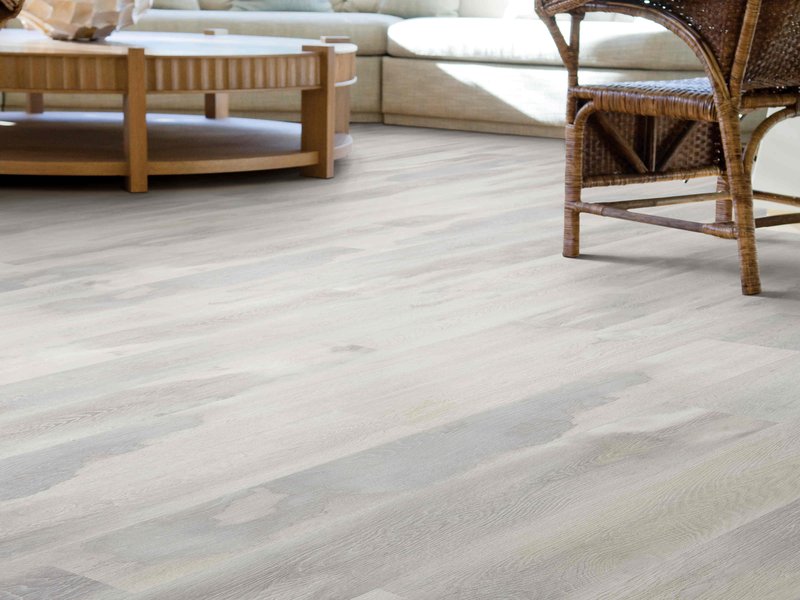 Luxury Vinyl Plank in a traditional living room